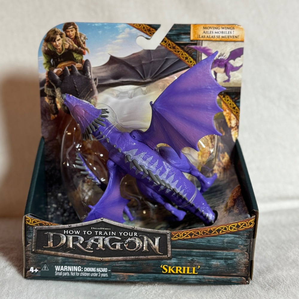 How To Train Your Dragon  SKRILL Action Figure Toy w/ Moving Wings - New! 2025